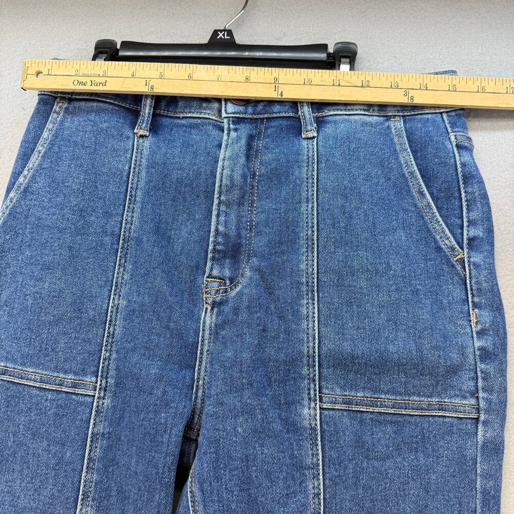 Risen Jeans Women's 13/31 Blue Patch Pocket Cargo Jeans EUC - Picture 10 of 14
